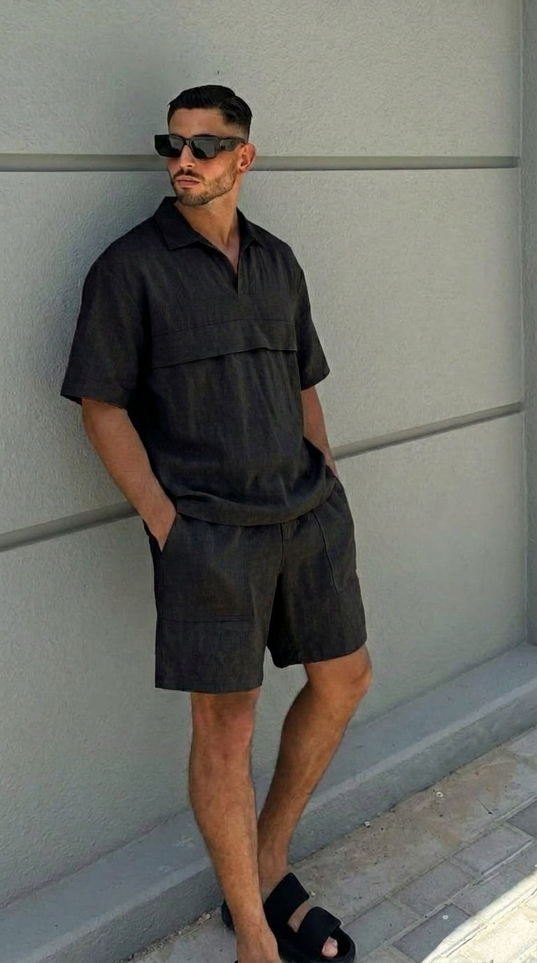 Ensemble en Lin Oversize