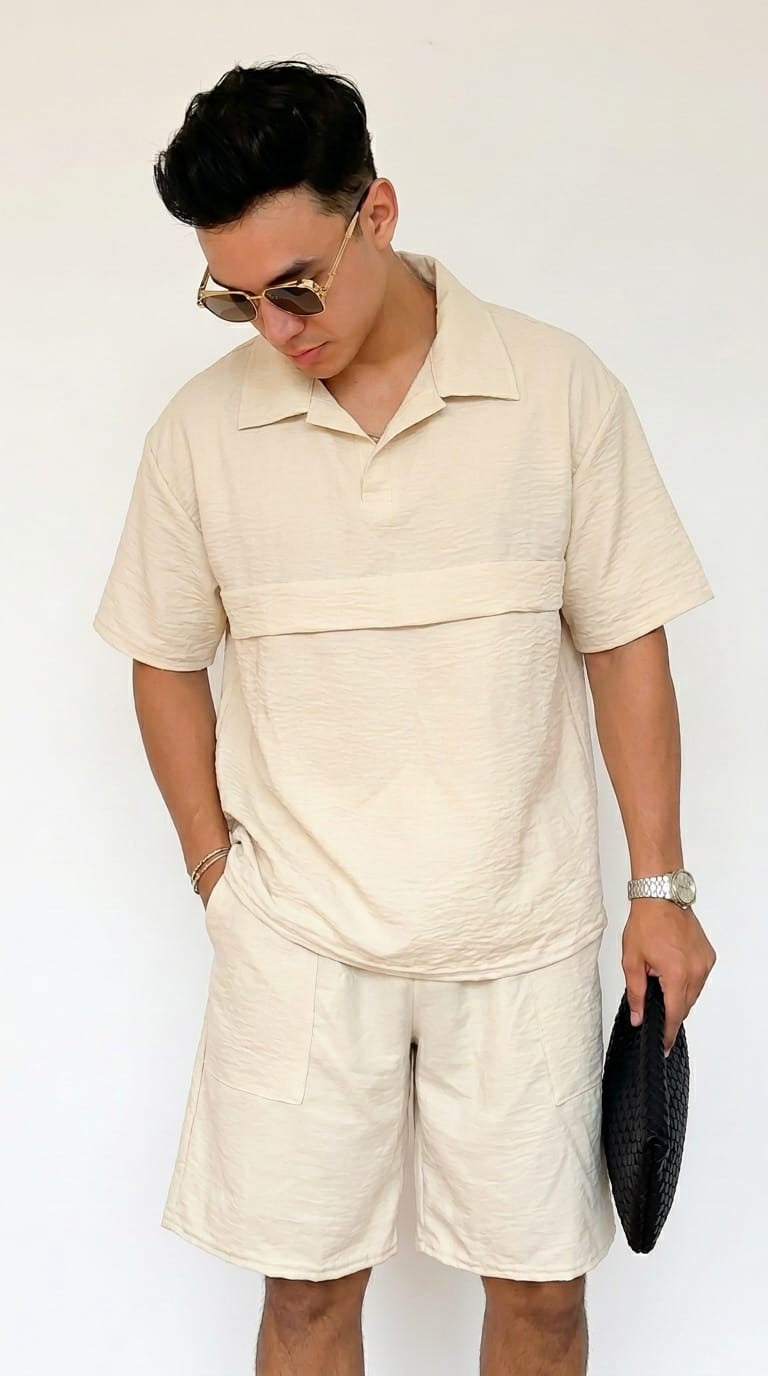 Ensemble en Lin Oversize