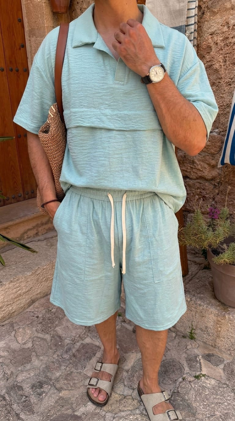 Ensemble en Lin Oversize