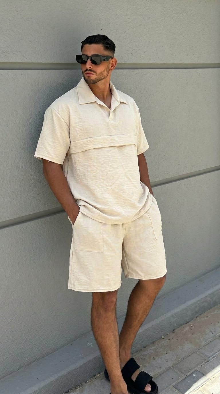 Ensemble en Lin Oversize