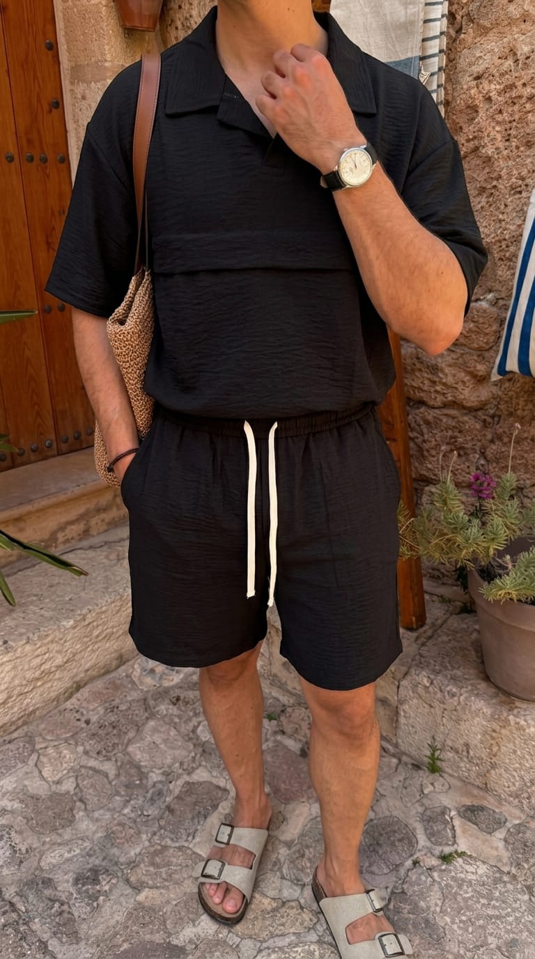 Ensemble en Lin Oversize