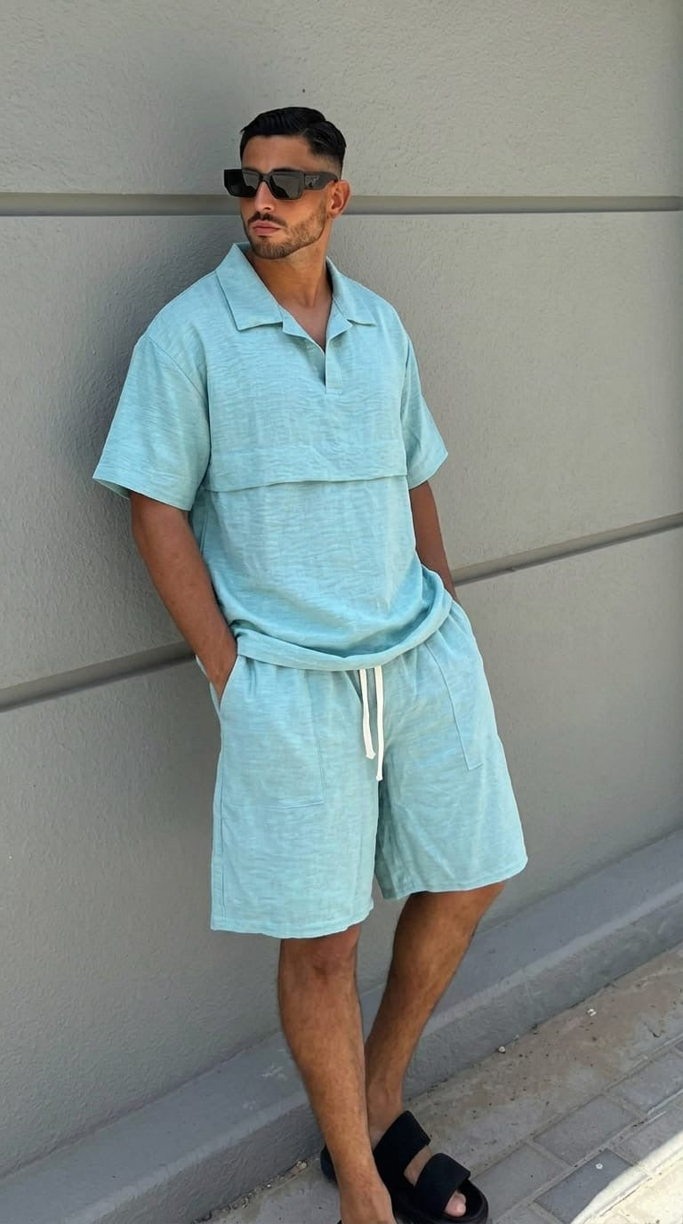 Ensemble en Lin Oversize