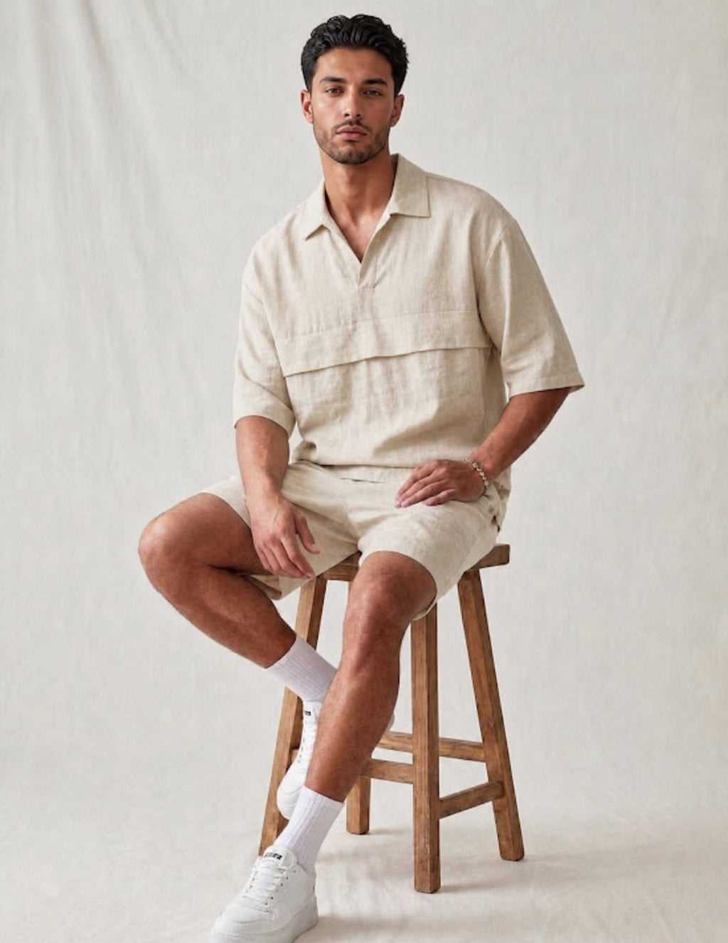 Ensemble en Lin Oversize