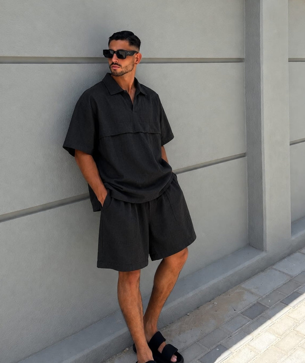 Ensemble en Lin Oversize