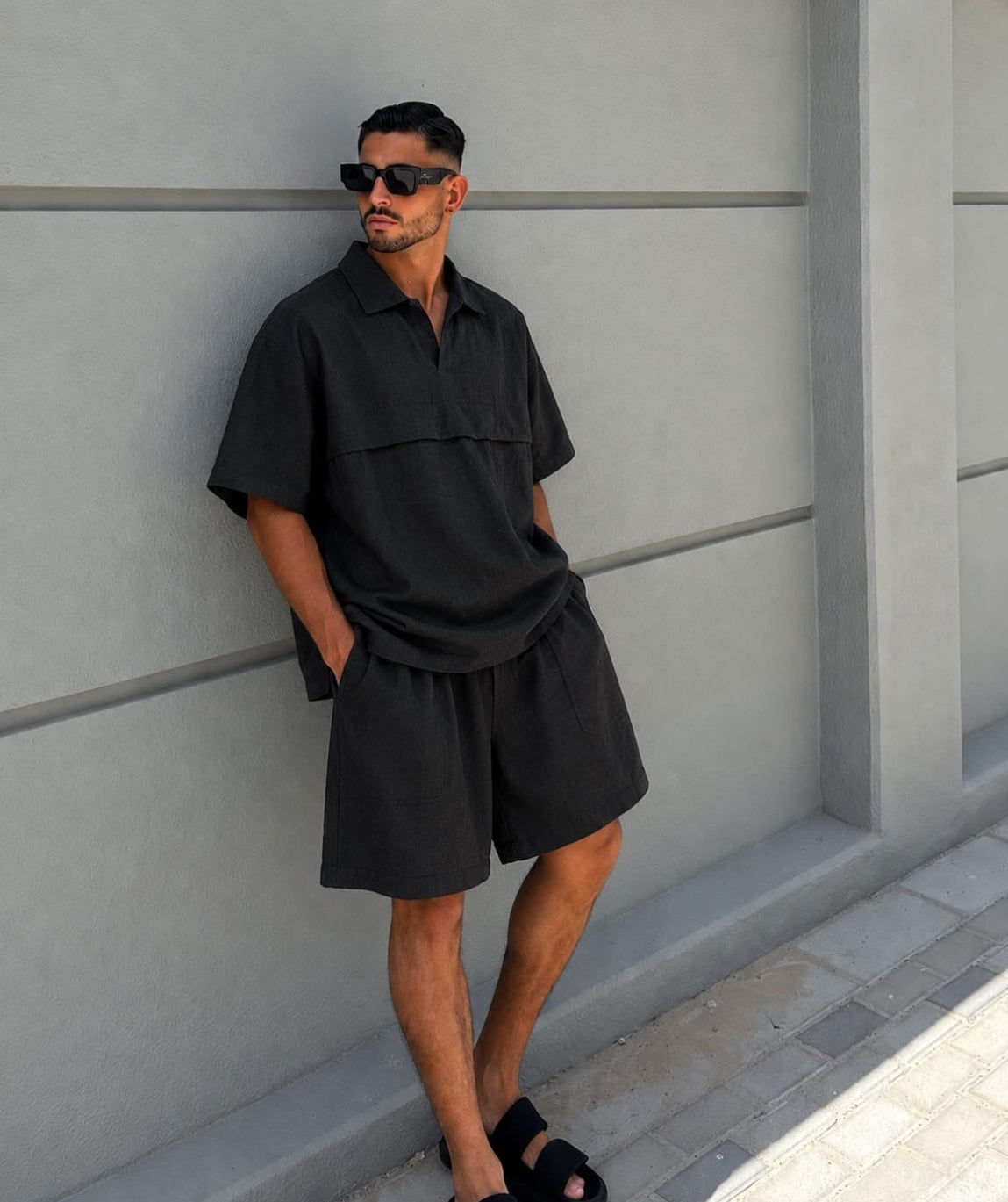 Ensemble en Lin Oversize